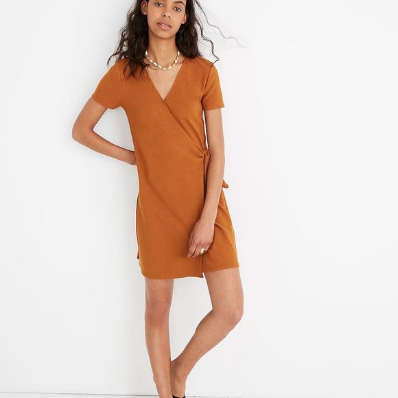 Madewell Texture & Thread Short-Sleeve Side-Tie Dress - Picture 4 of 4
